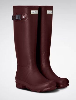 Burgundy hunter sale wellies