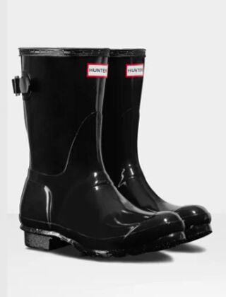 hunter short adjustable back rain boots