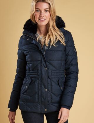 Barbour Langstone Quilted Jacket Navy 