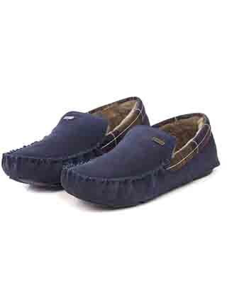 mens navy slippers