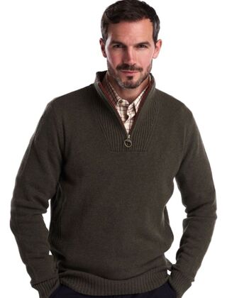 men's barbour nelson half zip sweater