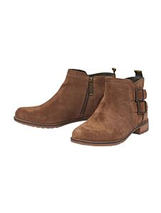 Barbour Sarah Low Buckle Boot Caramel Suede
