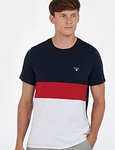 Barbour Castle Panel T-Shirt Navy