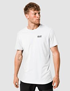 Jack Wolfskin Men's Essential T-Shirt White Rush