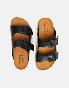 Joules Reina Slider Sandals Metallic