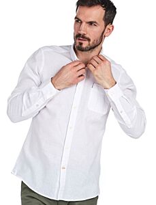 Barbour Linen Mix 1 Tailored Shirt White
