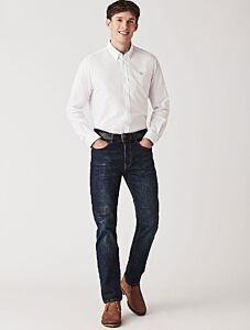 Crew Clothing Parker Straight Jeans Vintage Blue