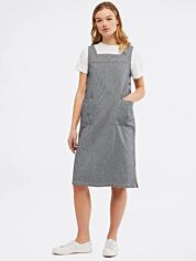 white stuff denim pinafore dress