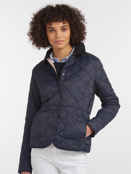 barbour womens navy quilted jacket