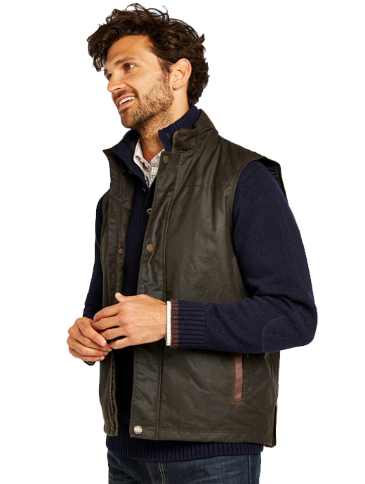 Dubarry Mens Mayfly Gilet - Olive