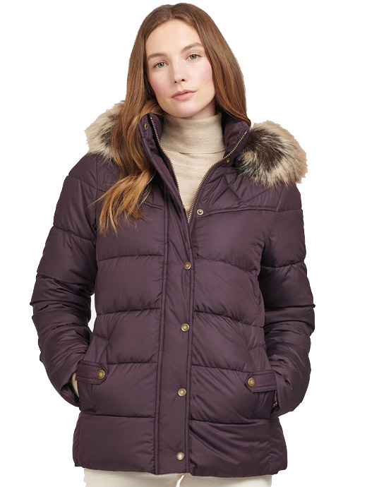 Barbour Hawkshead Quilted Jacket Elderberry