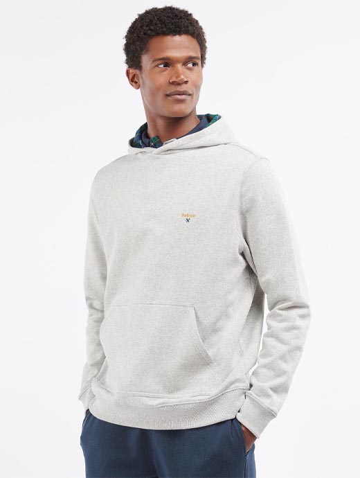 Barbour Men's Campus Hoodie Grey Marl