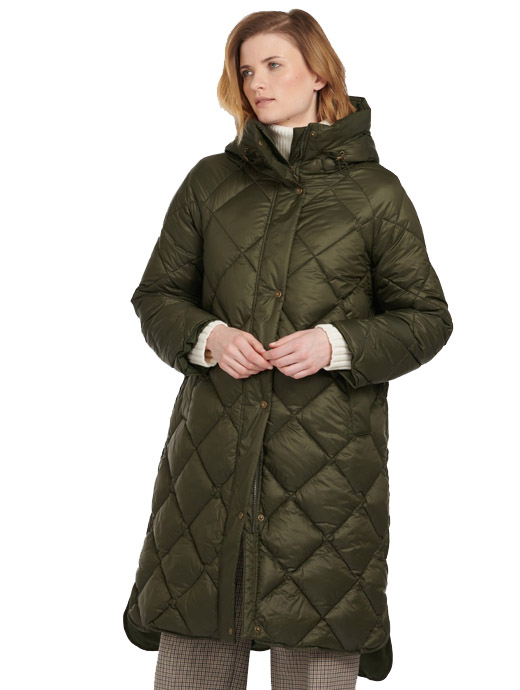 Barbour Women's Sandyford Quilted Jacket Sage/Ancient -12