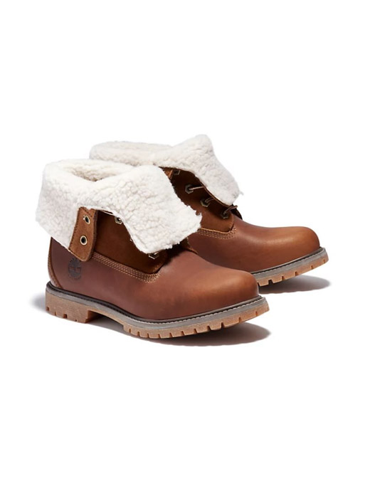 Teddy Fleece Waterproof Down Boot Brown