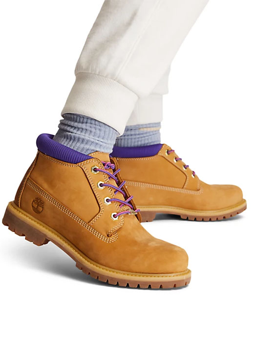 nellie logo chukka boot for women in yellow