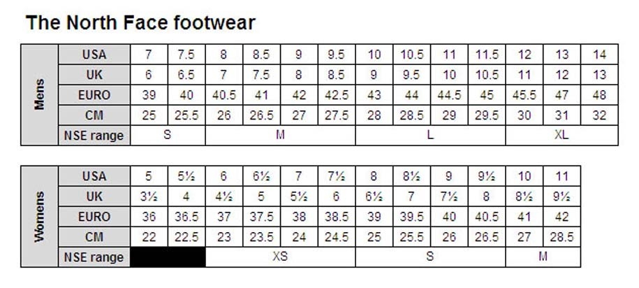 north face tent mule sizing