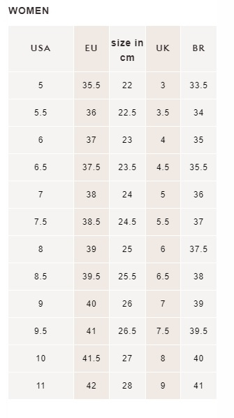 timberland women's size guide